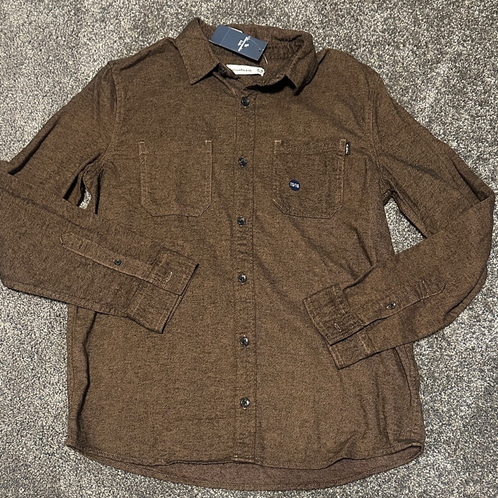 Abercrombie Kids Brown Casual Shirt